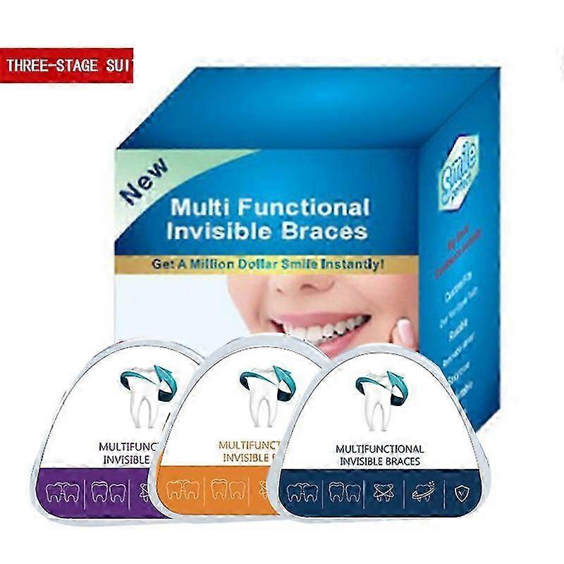 3pcs/ Set Dental Tooth Orthodontic Appliance Trainer Dental Braces Teeth Trainer For Adults Orthodontic Braces {xpreenofficialstore}