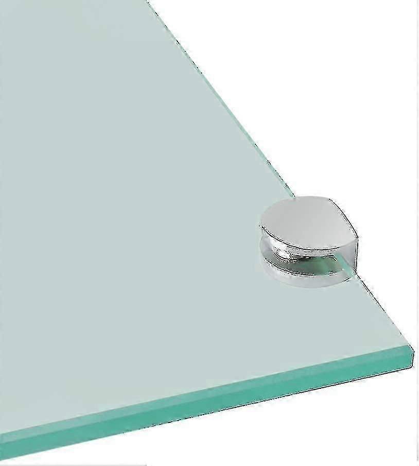 زجاج المشبك الزجاج الجرف قوس الجدار الجرف قوس قابل للتعديل لاعبا اساسيا ، 8-10mm سميكة الزجاج التكيفي ، الفولاذ المقاوم للصدأ مصقول النهاية ، 4 قطع