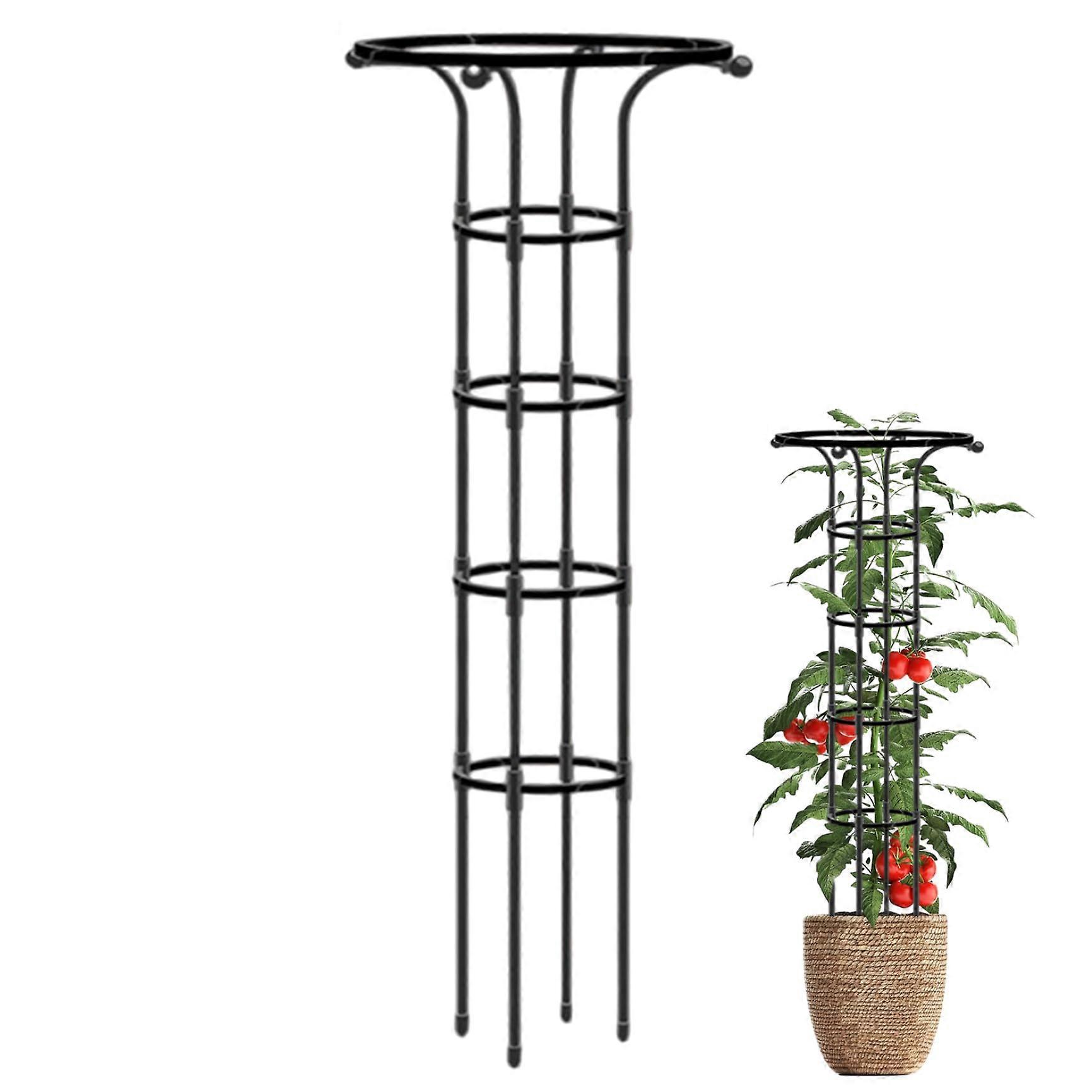 Garden snakes for climbing plants, 61inch umbrellashaped rose snakes, rustresistant metal vertical garden obelisks