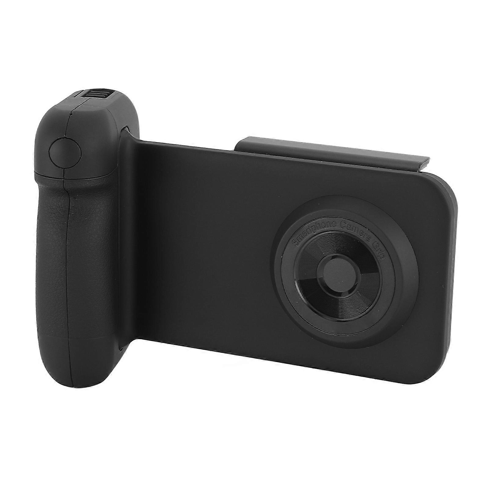 Phone Camera Grip Magnetic BT Wireless Shutter Remote Control 5200mAh 90 Degree Rotatable Cold Shoe Expansion Phone Camera Handle for Shooting Black 