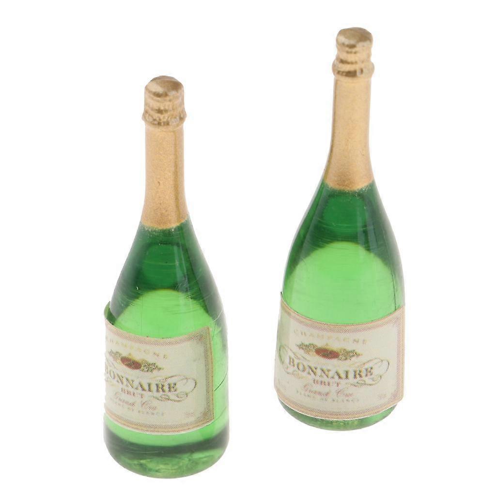 Set Miniature Garden Dinner Table with Champagne 1:12 Scale