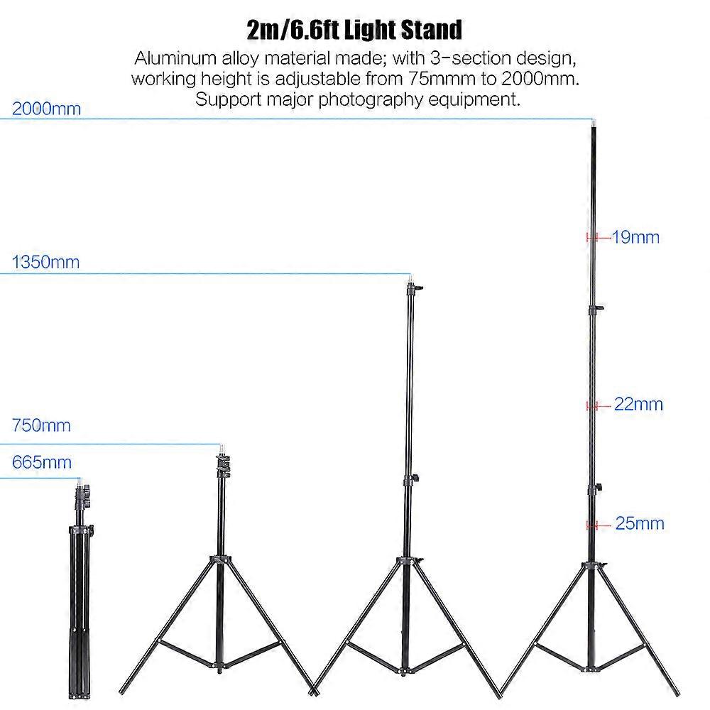Professional Photo Studio Lighting Kit 3 Softboxes 50x70cm 12 Bulbs