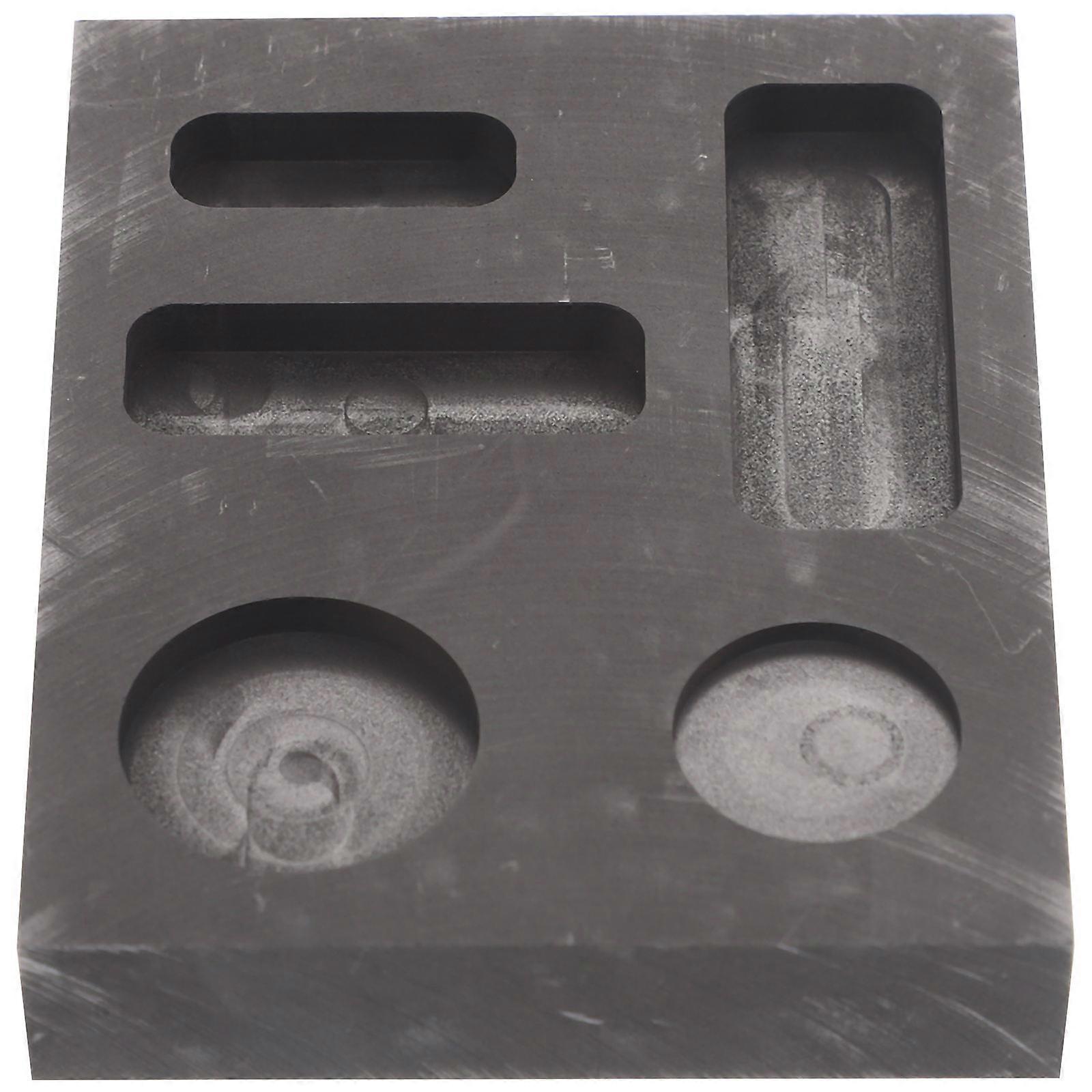 Durable Graphite Ingot Mold for Melting and Casting Gold, Silver – Ideal for Laboratory, Educational, Jewelry Smelting and Refining