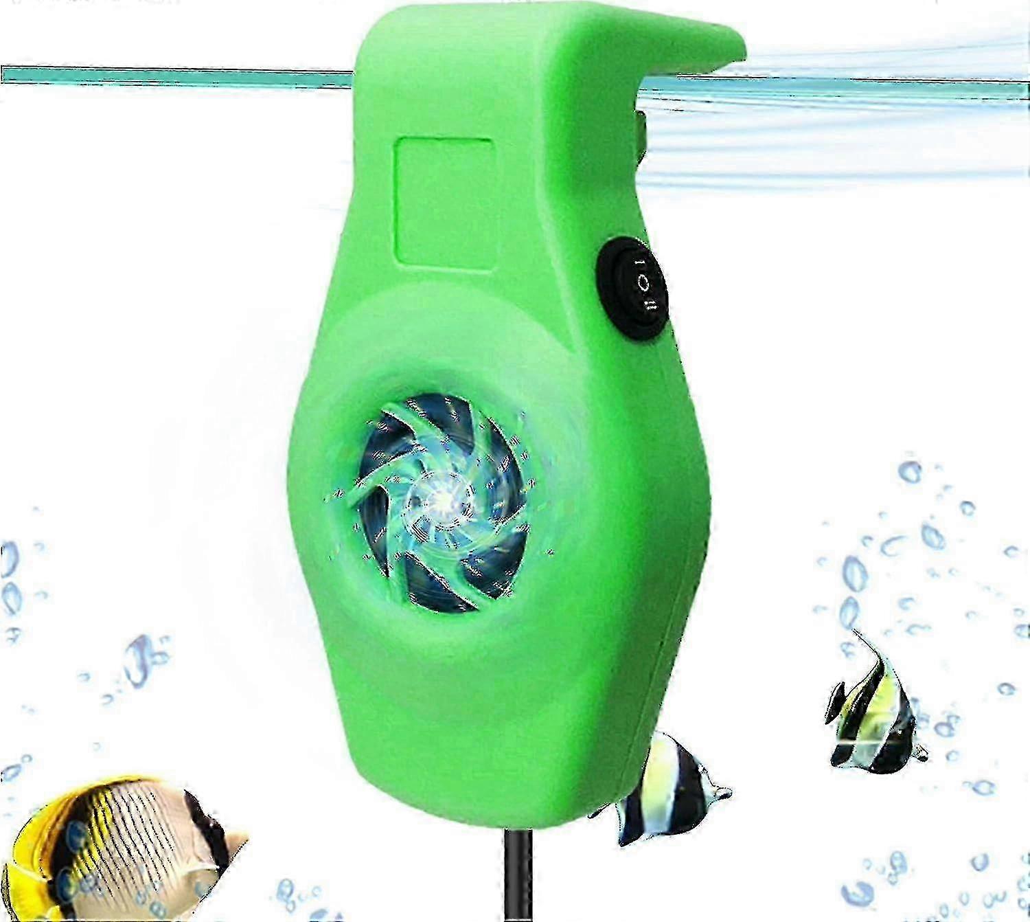 水族館チラー、水槽冷却ファンシステム、低騒音ミニチラー - グリーン