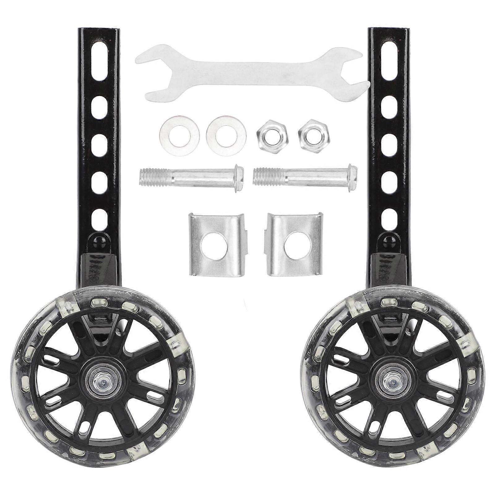 Bike Stabilizer Wheels with Luminous Function, 2pcs, Easy Install, Enhanced Stability for Bikes