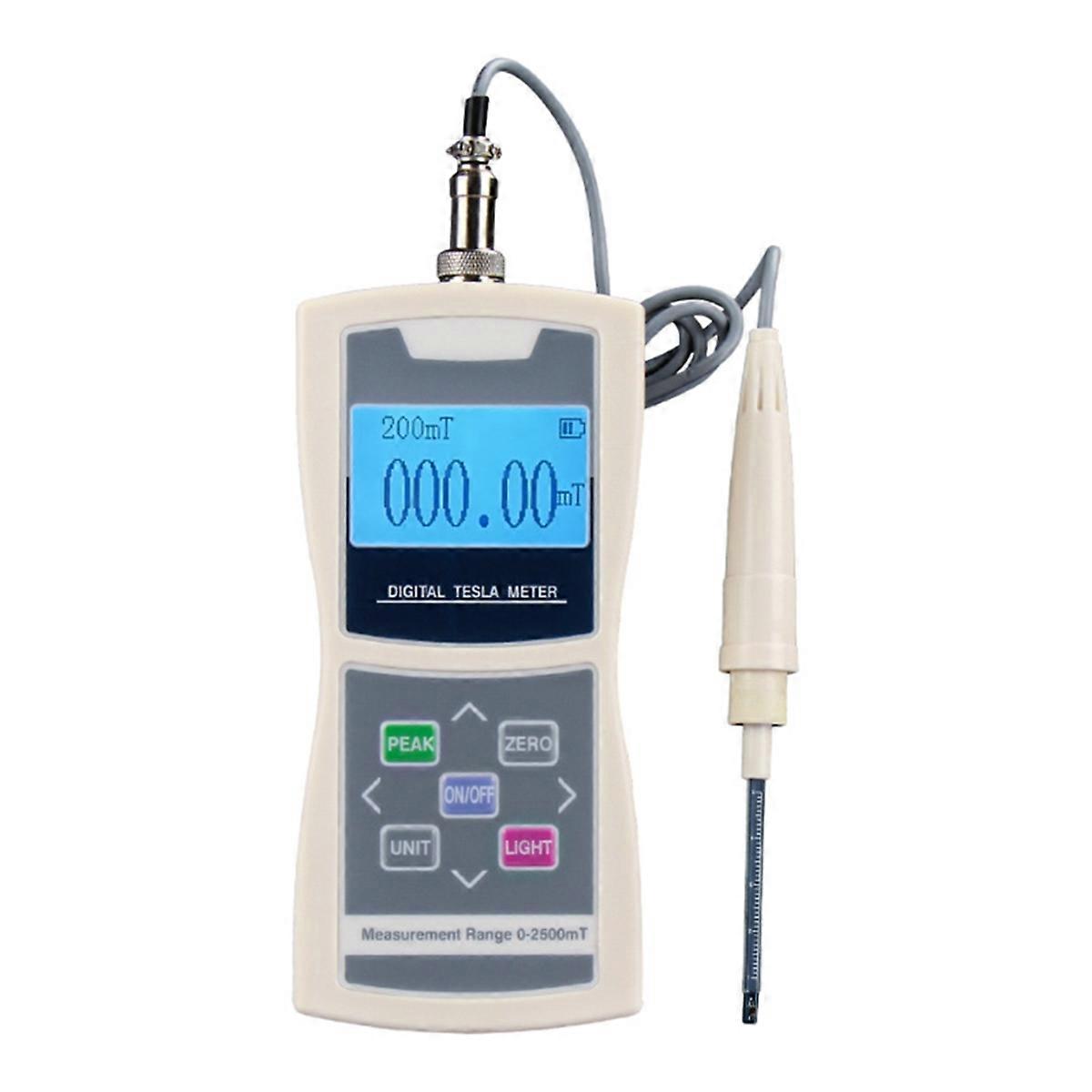 For 0-2500mT Digital Meter Permanent Magnet Gauss Magnetic Flux Field Test 1% Accuracy ZMST-1