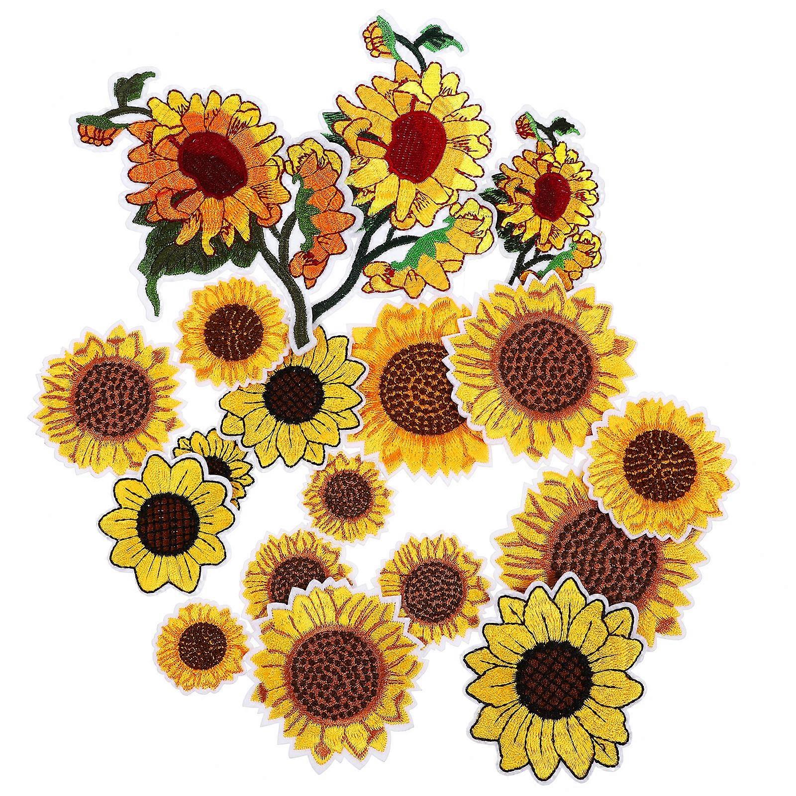 Clothing Badges Iron On and Sew On Patches for DIY Enthusiasts Assorted Color Polyester Material 4.79X3.38X0.04in 1Set