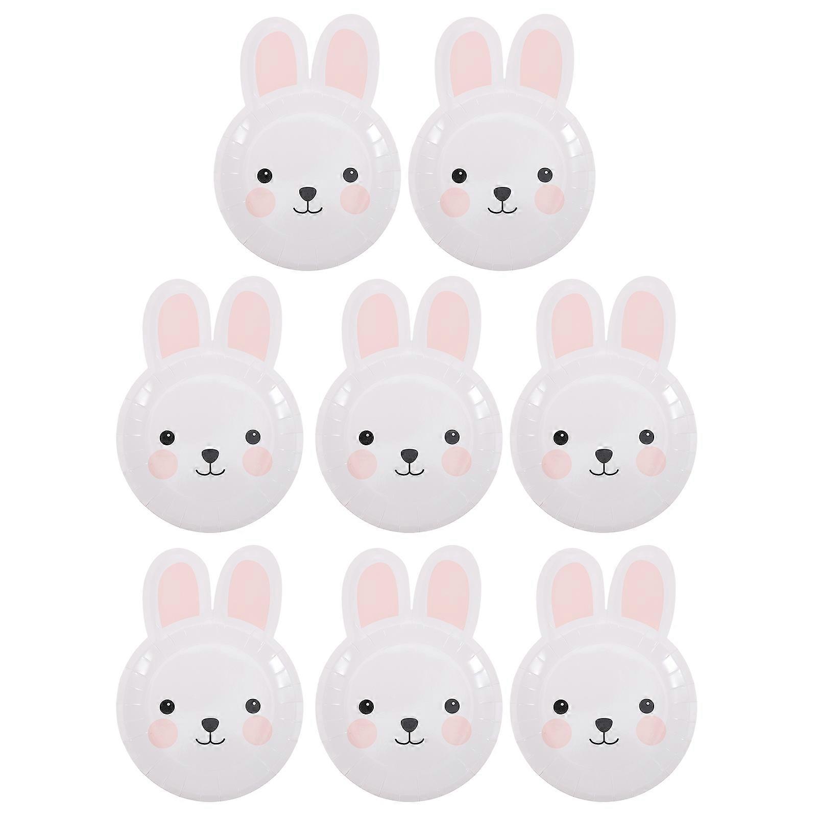 Suministros Papel Conejo Blanco 24.5X16.5X0.1cm 8Pcs