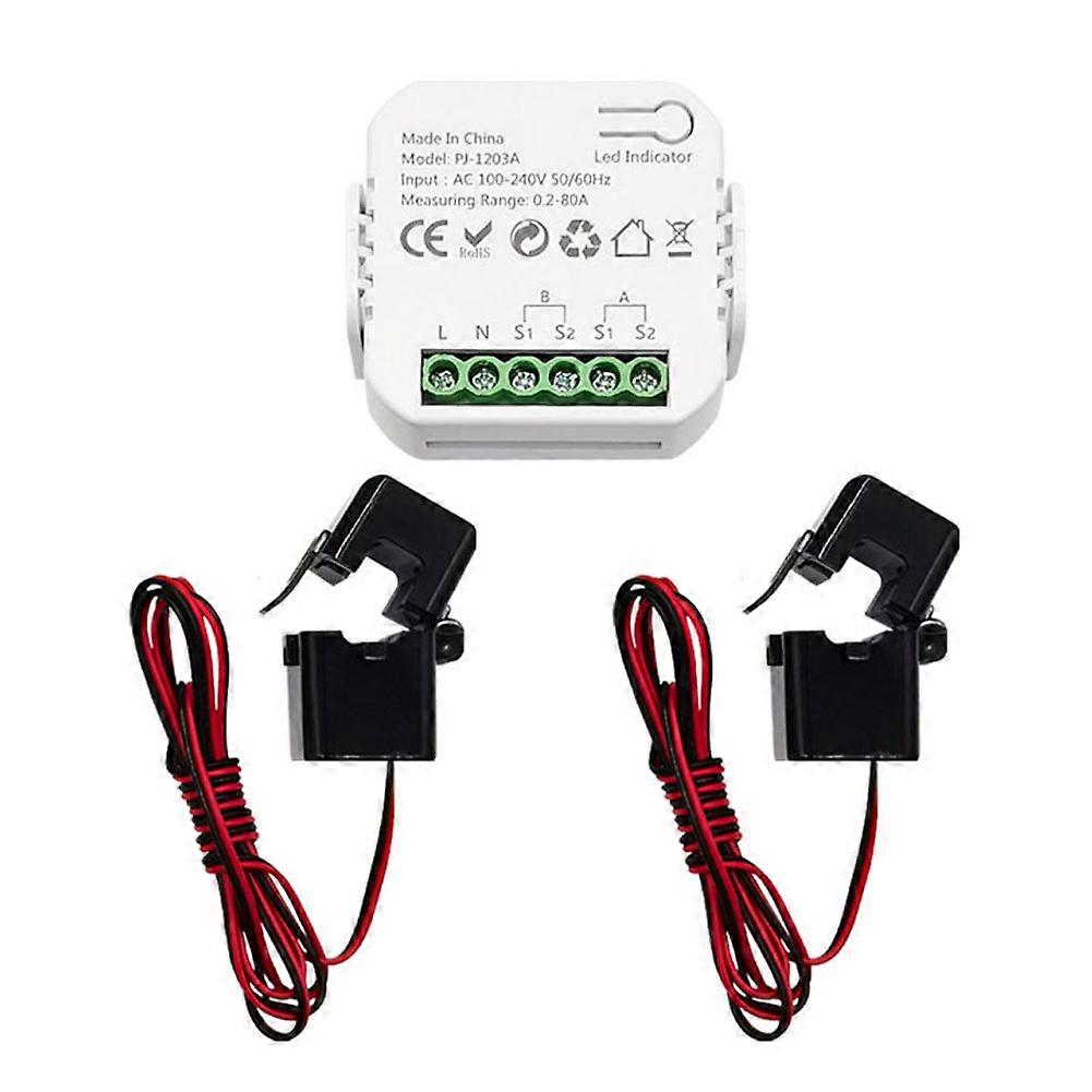 Tuya ZigBee Energy Switch Multifunction Power Voltage Current Meter Mobilephone APP Real-time Power Statistics Daily Monthly Total Power Consumption