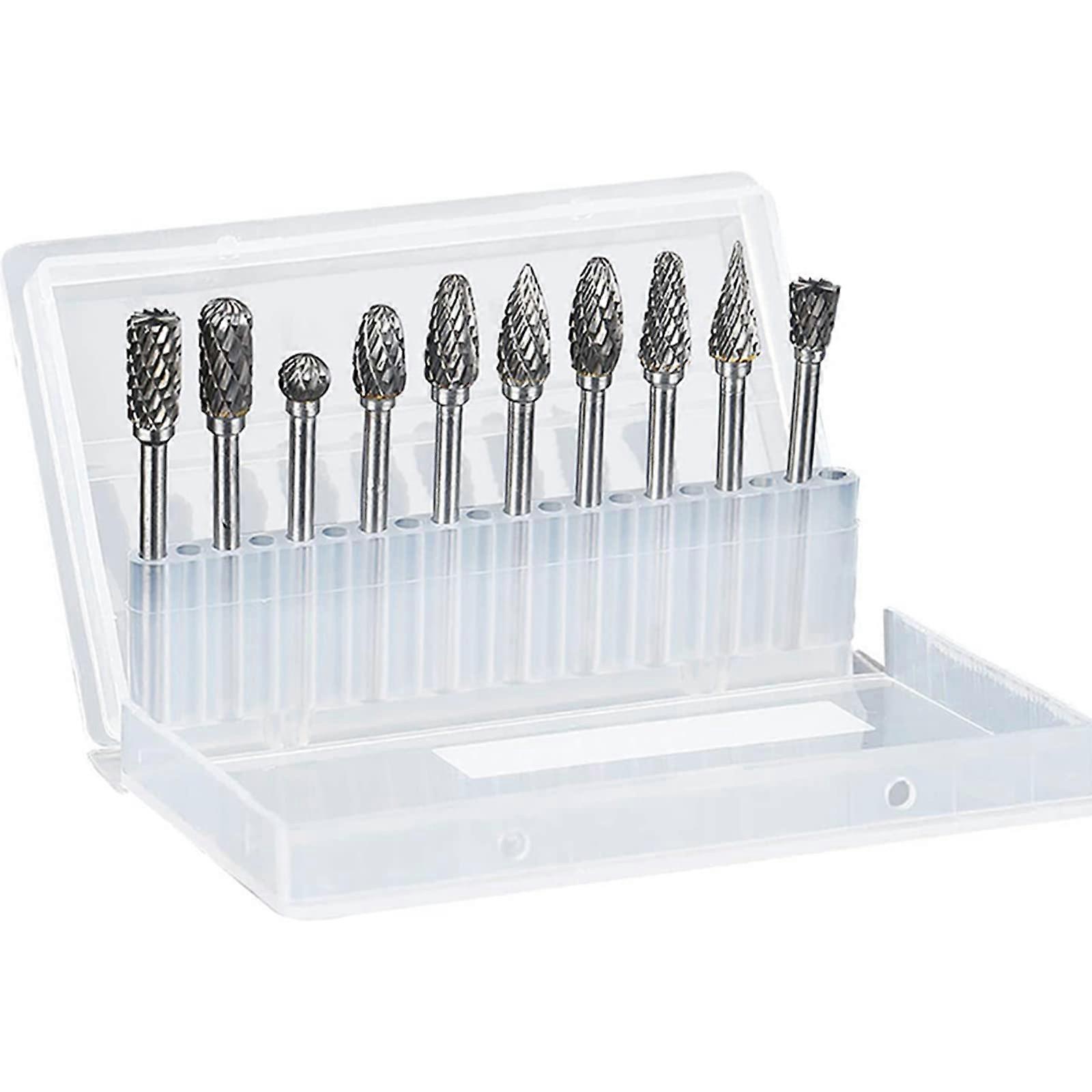 Professional 10-Piece Rotating Grinding Head Deburring Tool For Wood And Metal Carvers