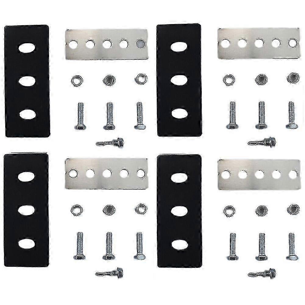 4 Pack Universal Snowblower Impeller Kit with 1/4" Blade for 2 Stage Machine Replacement Accessories