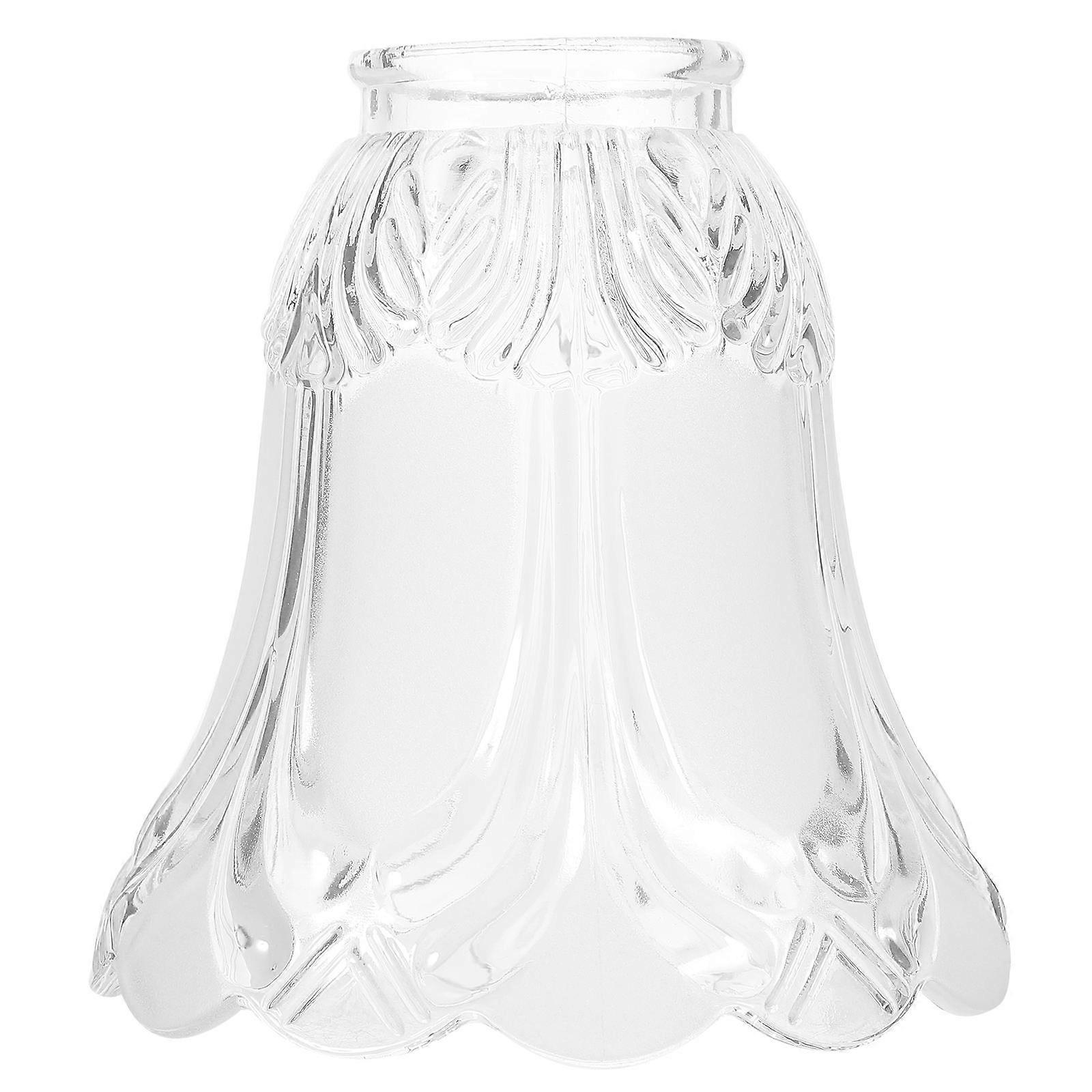 Dekoracyjne szklane abażury do lamp sufitowych Matowy kształt kwiatu Oświetlenie domu Prosty design 13,00X12,50X4,00 CM 4 szt