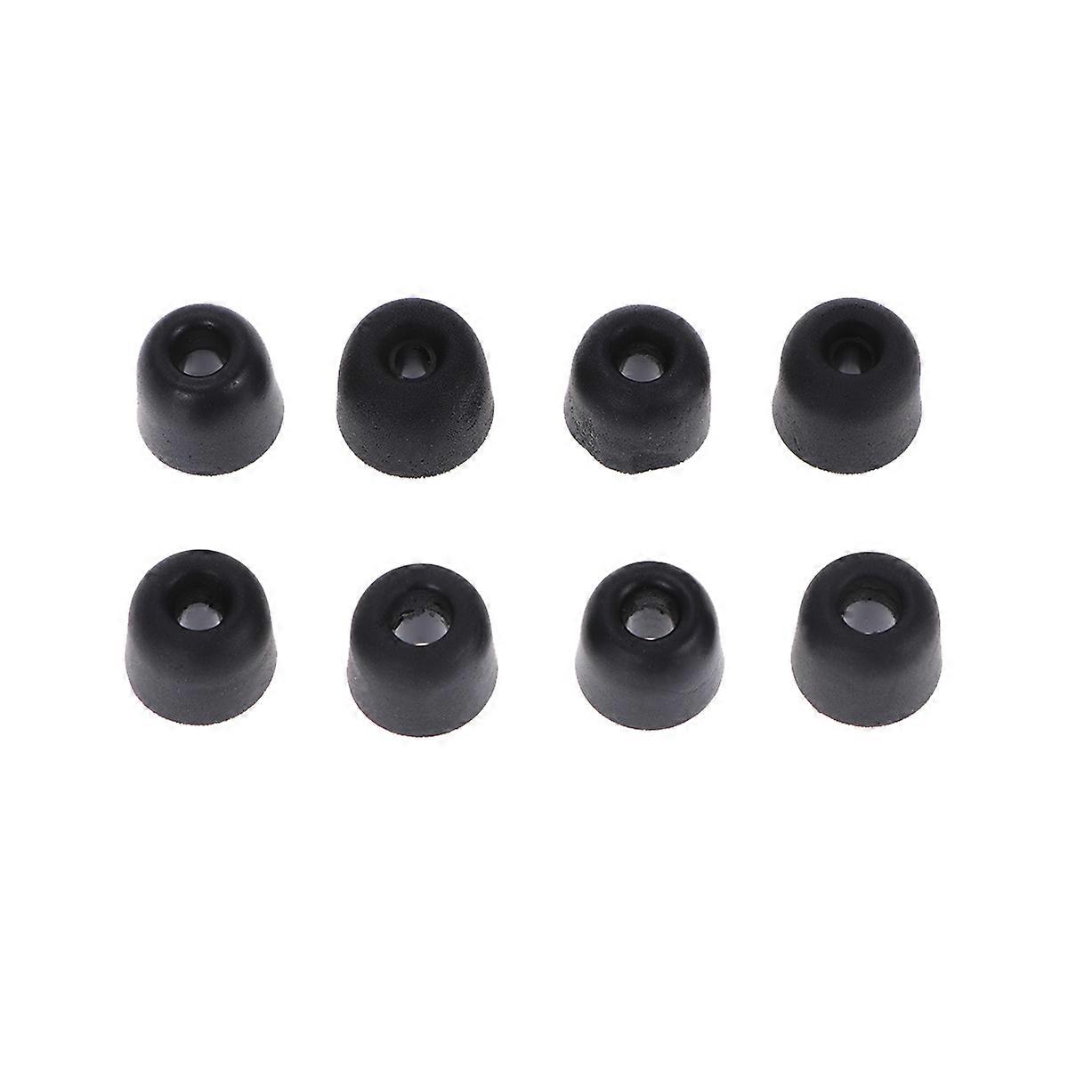 Replacement Ear Tips Memory Earphone Tips Noise Reducing Comfortable Fit For Workouts 3mm Black 8Pcs