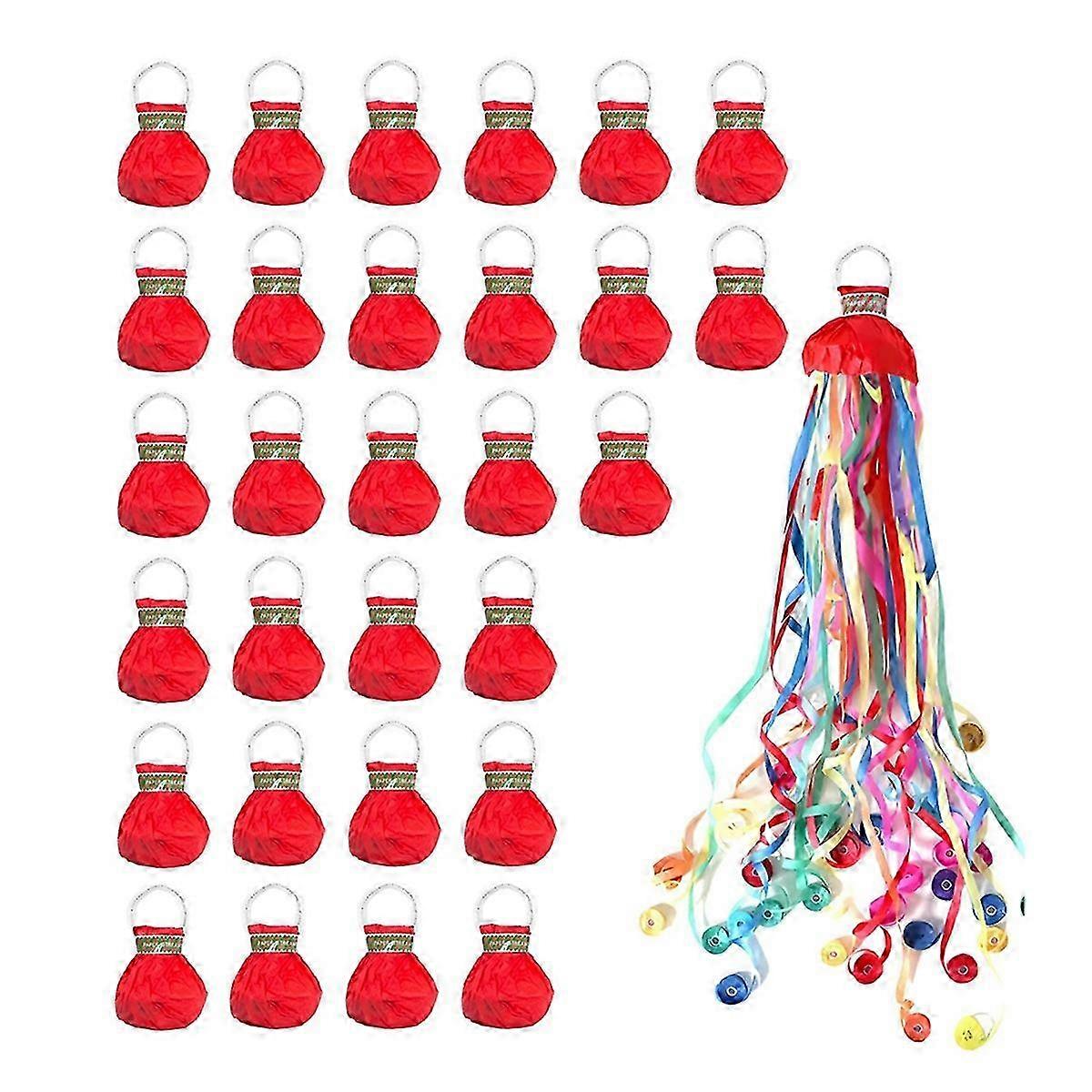 30Pack Hand Throw Streamers Popper för Fest och Fest