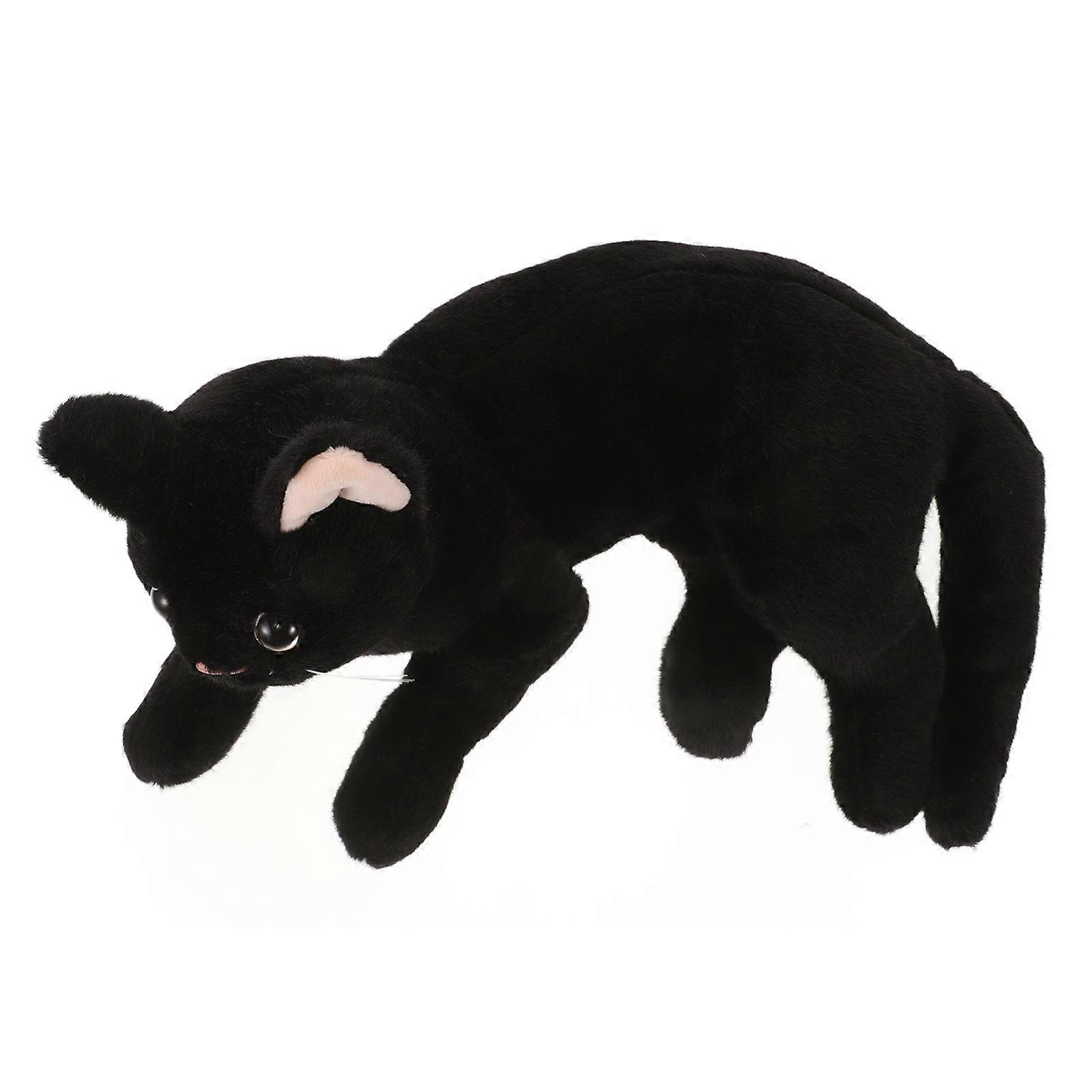 Cat Plush Black Stuffed Cat Pillow For Home Decor Birthday 1Pack