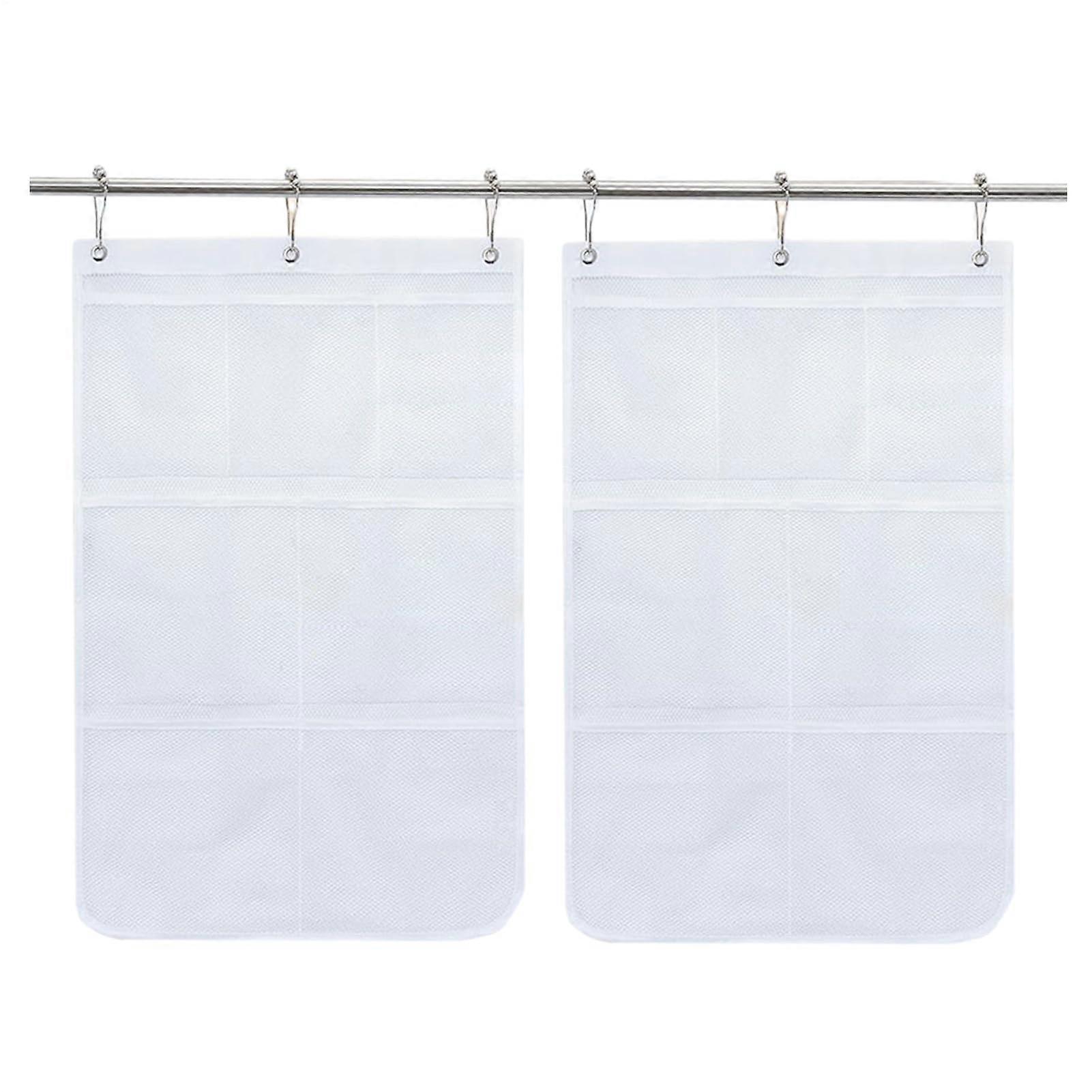 Mesh Shower Screen Bag for Toiletries, Quick-Drying Space Saving Storage Bag for Adults and Families, Spacious Design