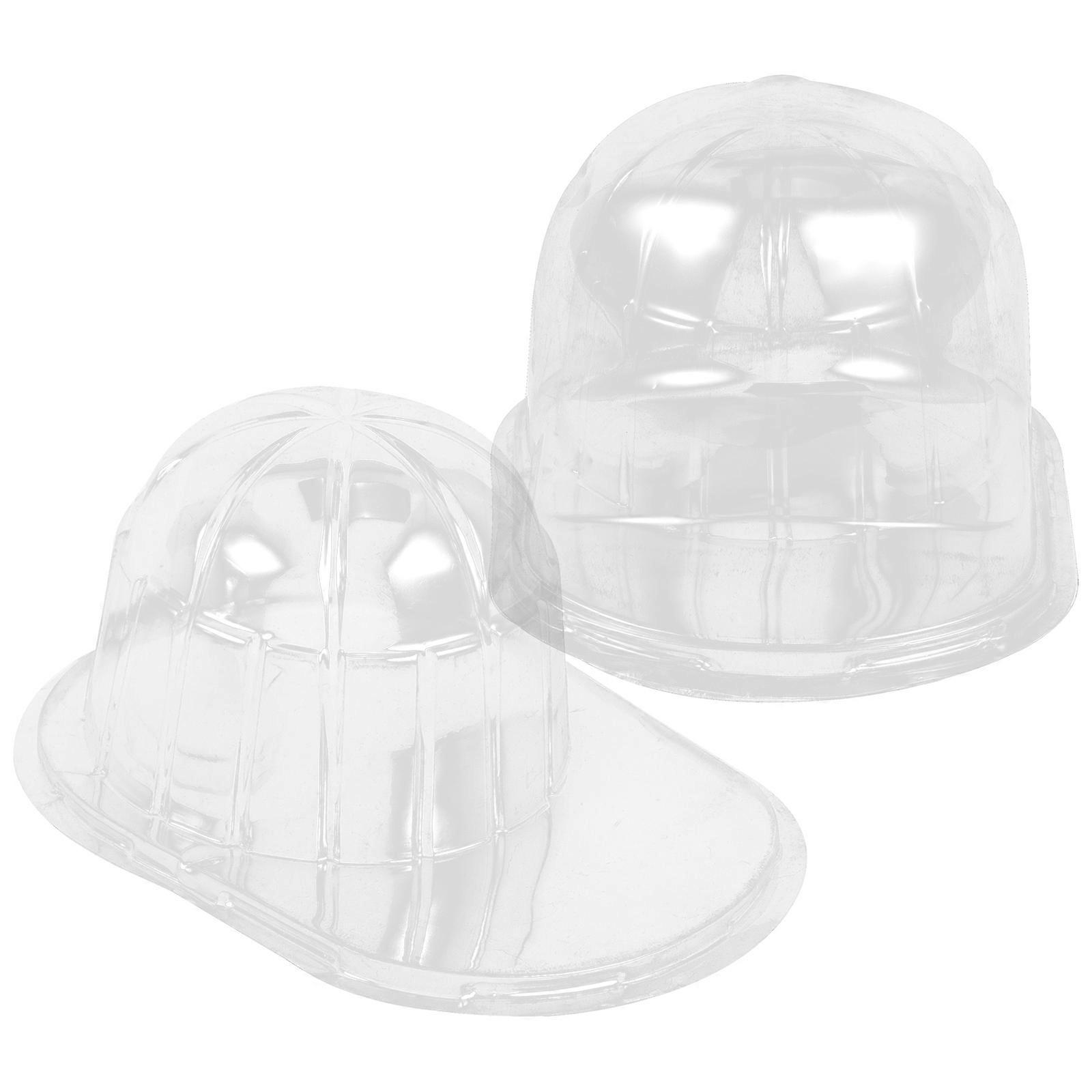 Clear Plastic Baseball Cap Holder Display Stand for Tabletop Use, Dustproof Storage Box for Curved Brim Hats