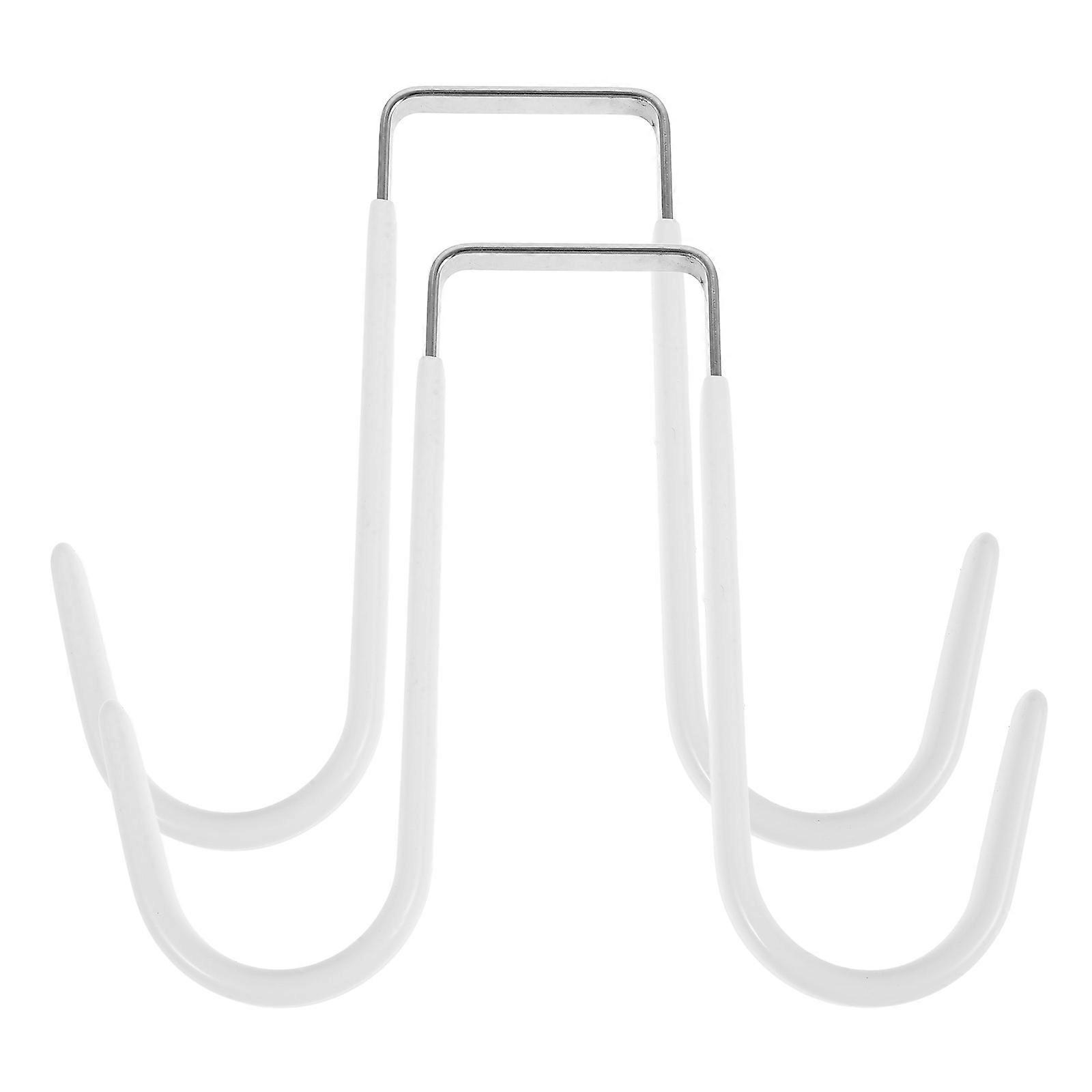 Over The Door Hooks Door Hook for Coat Hanging 2Pcs White Hooks