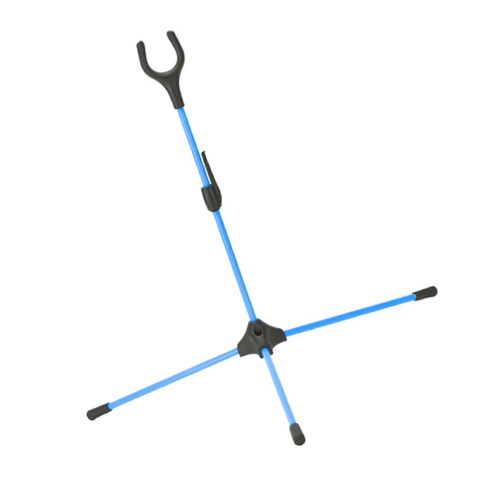 Folding Stand for Recurve Bows Portable Takedown Bow Holder 14.5 Inch Blue Suitable for Longbows and Compound Bows