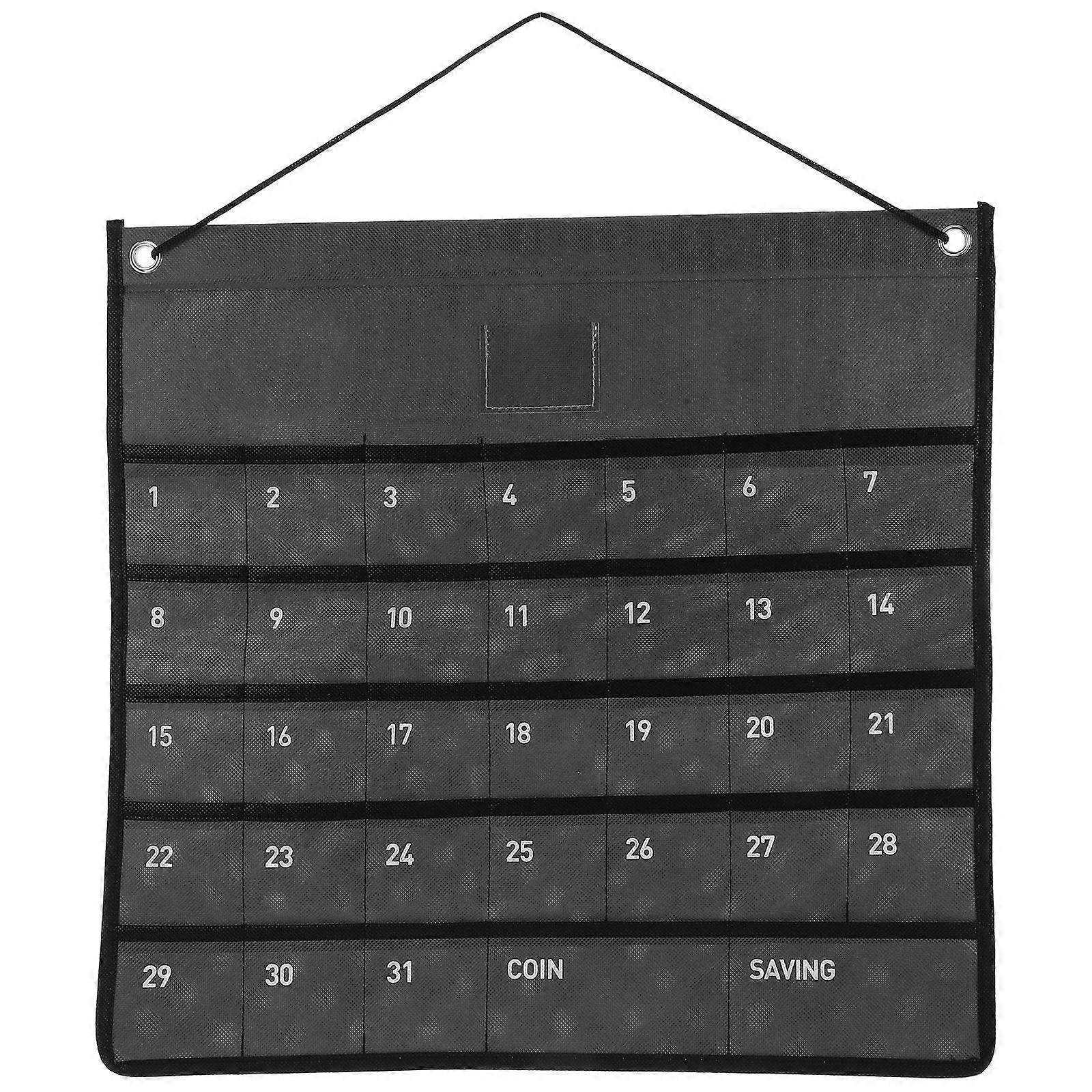 Wall Mounted Calendar Bag Wall Organizer Storage Minimalist Design For Bedroom 44.00X42.00X0.80CM 1Pack