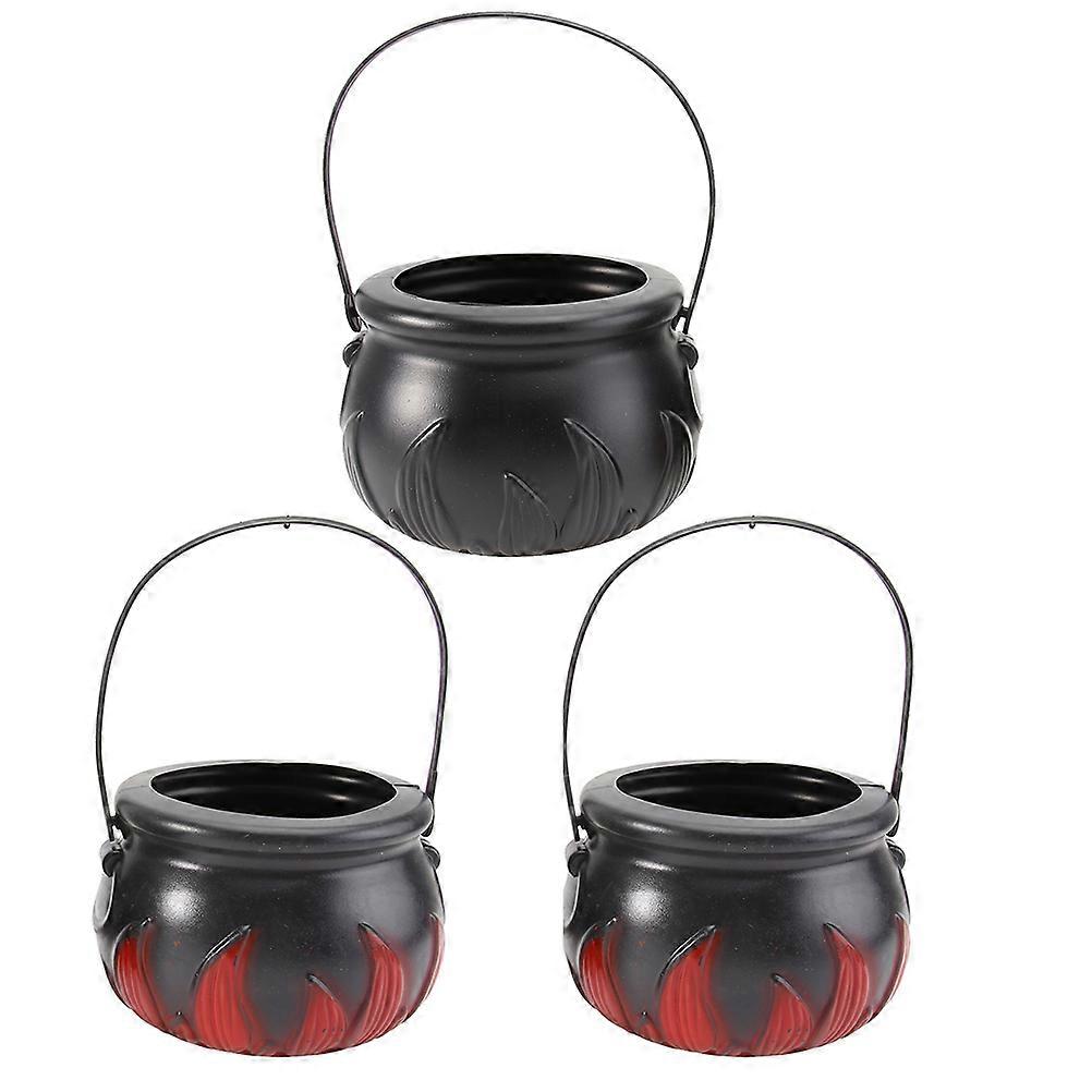 Candy Bucket Halloween Candy Pot Multi Color 14X10CM Storage Holding Candies 3Pcs