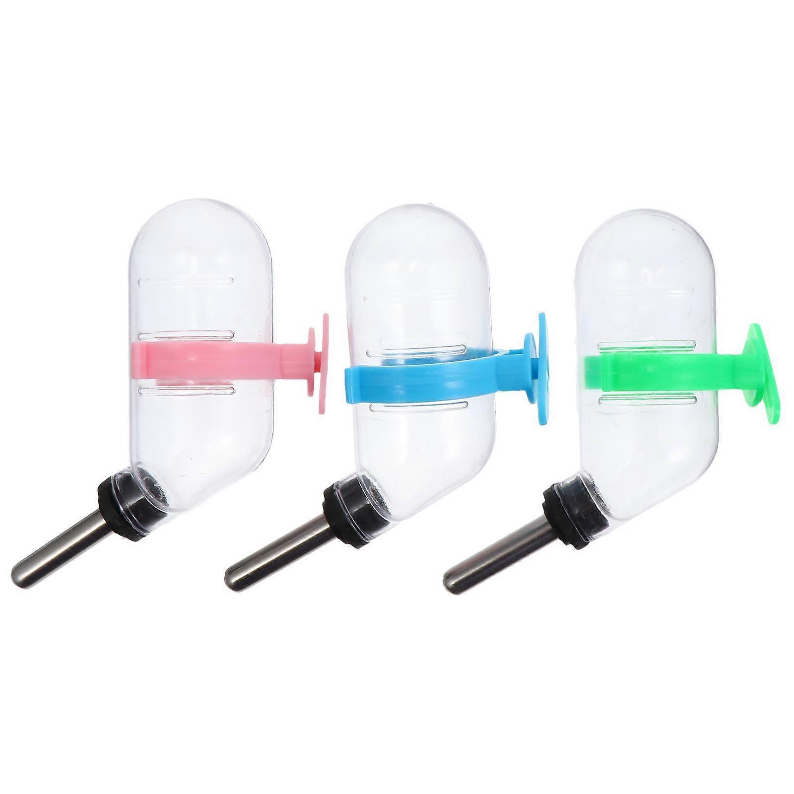 3pcs Simple Hamster Drinking Tools Useful Water Feeders Practical Drinking Tools Water Plug Random Color