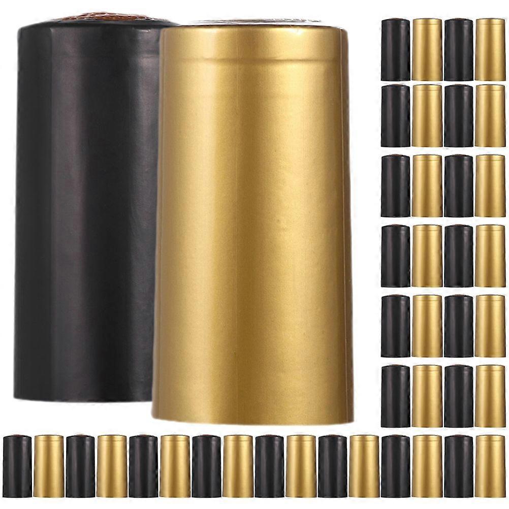 200 pcs Wine Bottle Heat Shrink Caps Wine Heat Shrinkable Cap Bottle Sealing Shrinkable Caps