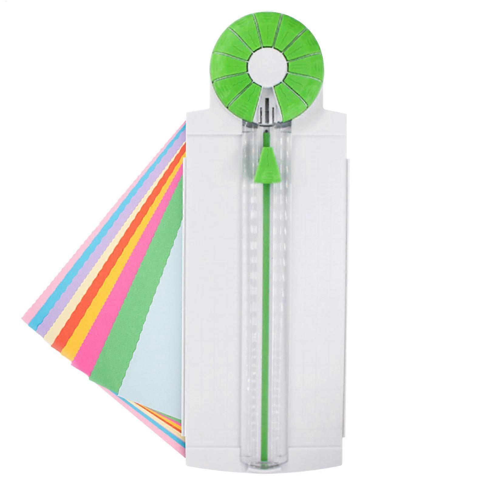 Paper Cutter 12-Inch Cutting Machine, Manual 360-Degree Cutter, Interchangeable Head for Scrapbooking, Precise Cuts