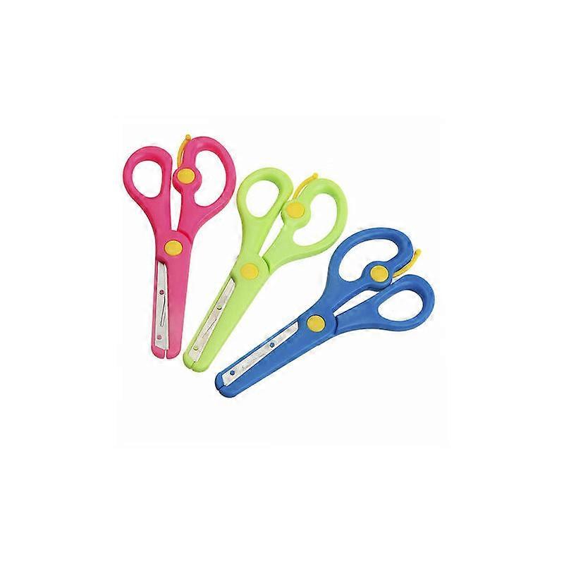 Scissors Pair with Spring Scissors for Children 3 Pieces