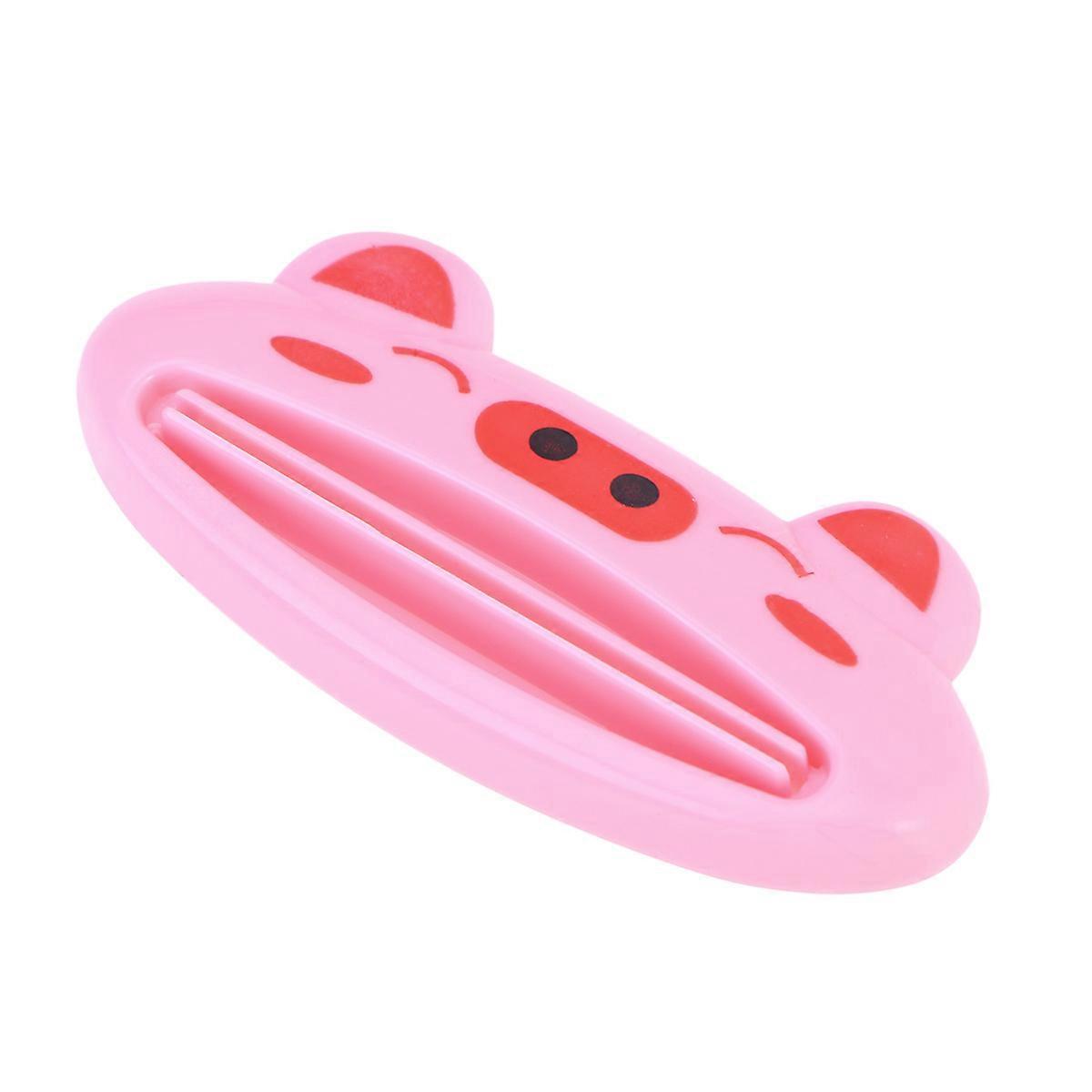 Toothpaste Dispenser Kid Animal Shape Pink Easy Squeeze Out Daily Routine 1Pack