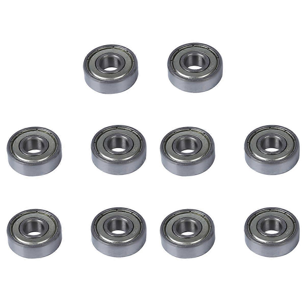 2 Pcs Single Shielded 608Z Miniature Deep Groove Ball Bearings