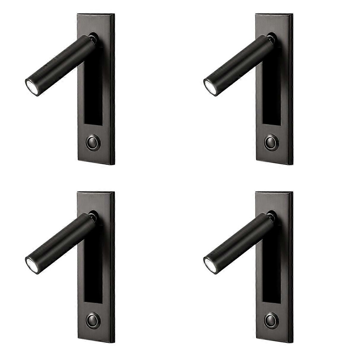Reading Lights,Headboard Wall Light Reading Light Recessed Push Switch Wall Lamps for Living Room, B