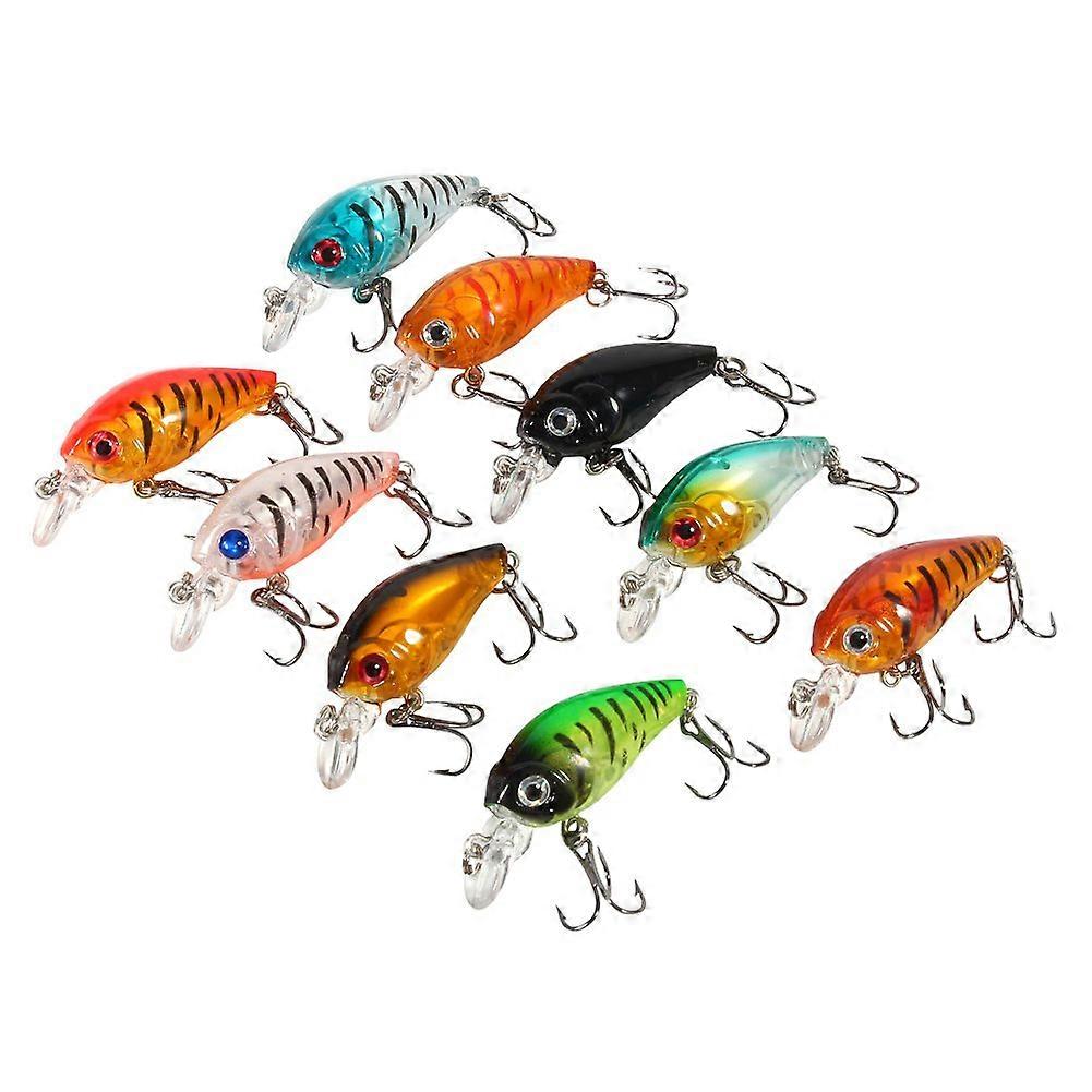 9-Piece Plastic Lure Set with Hooks, Bass Jigs, Spinners, and Multi-Functional Fishing Gear for Outdoor Angling