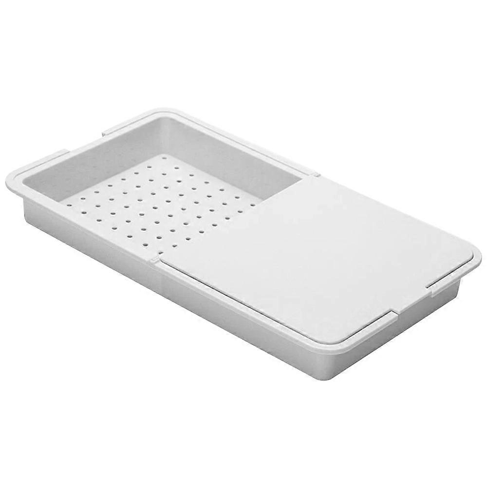 Cutting Board With Tray Professional Kitchen Utensil For Cooking Rectangular Plastic 1Set