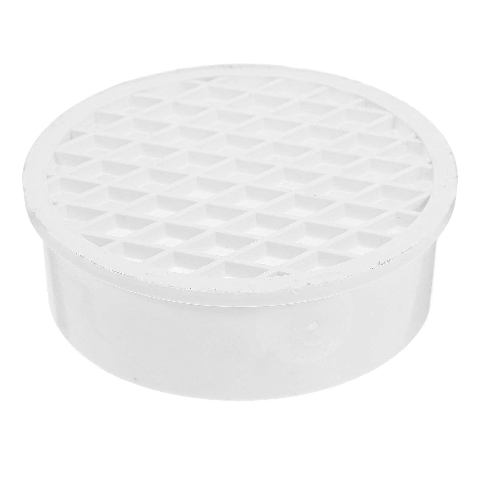 Round Sewer Floor Drain Cover PVC Anti-Blocking For Garage Use 1Pack