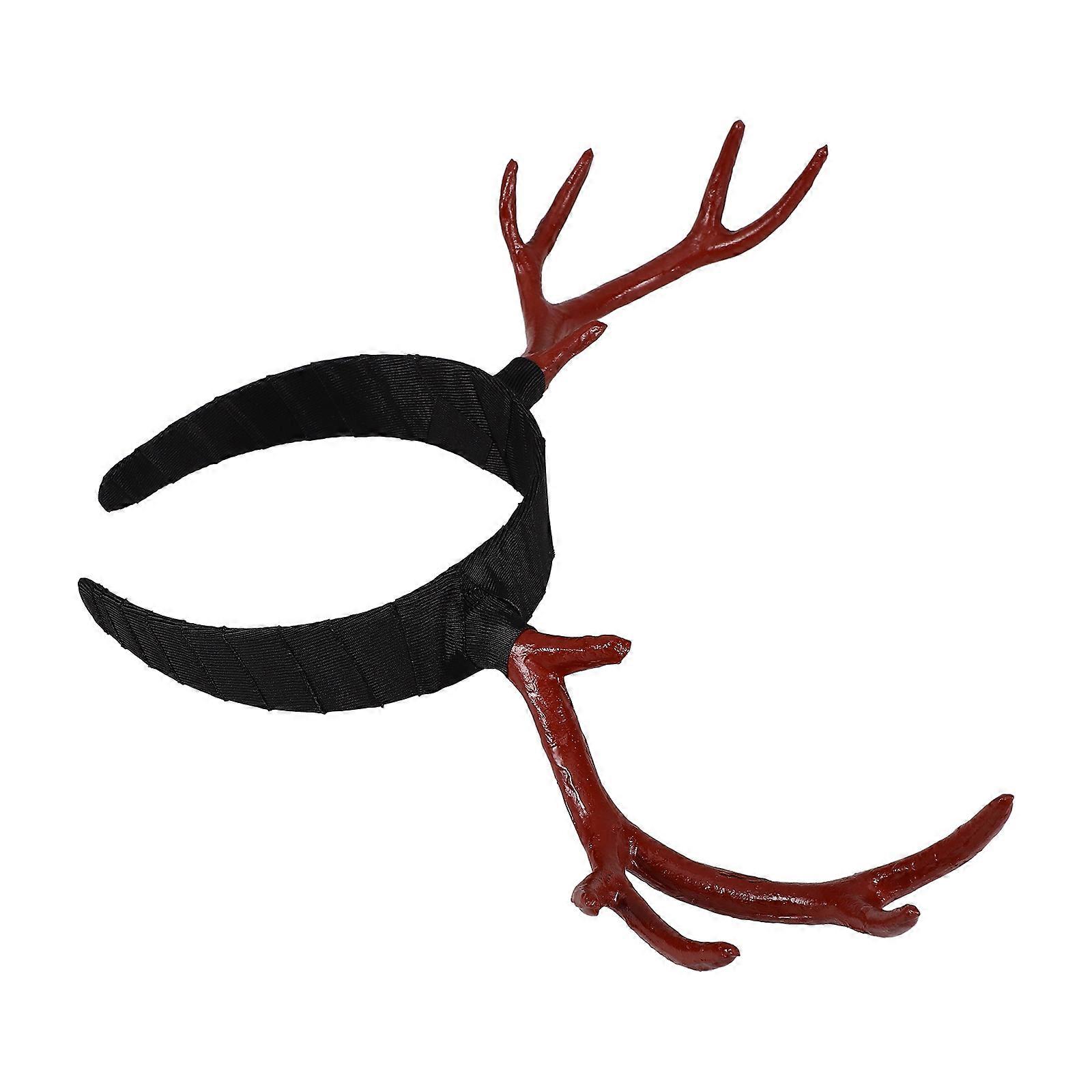Festive Christmas Antler Headband for Adults – Comfortable Holiday Headwear for Parties and Celebrations – Cute Reindeer Costume Accessory