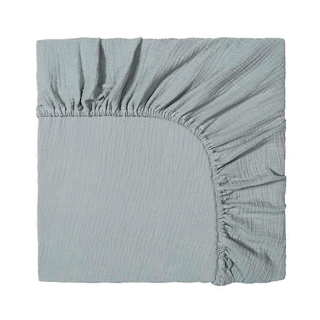 Breathable Baby Sheets for Cradle – Removable Fitted Changing Mat Protector for Newborns, Gray Cotton, 28x52 Inches