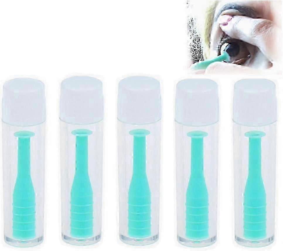 5 Pz Silicone Lenti A Contatto Inseritore Hard e Soft Lenti A Contatto Inseritore Rimozione Lenti A Contatto Supporto A Ventosa Stantuffo con Custodia per Viaggi A Casa
