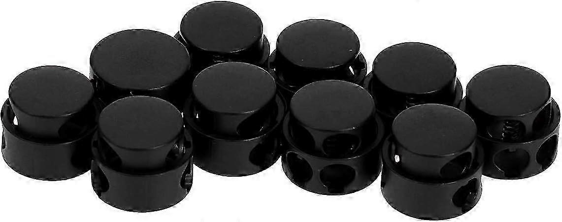 10Pcs/50Pcs Plastic Plastic Cord Locks Double-Hole Spring Toggle Stopper Elastic