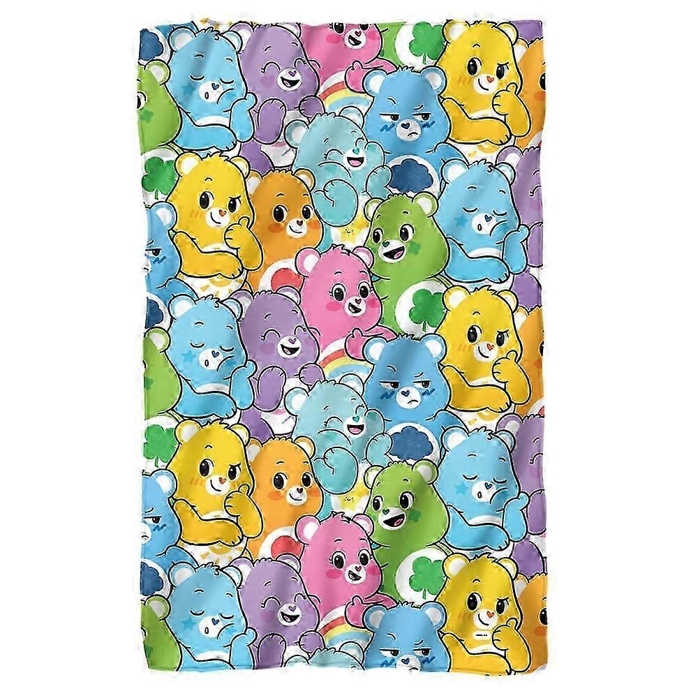 Care Bears Fleece Blanket with Various Bear Patterns