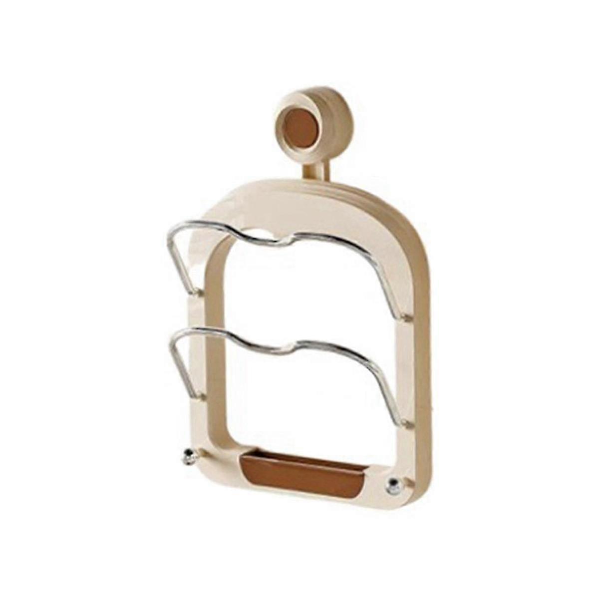 Wall Mounted Kitchen Storage Rack for Pot Lids, Cutting Boards, and Kitchenware