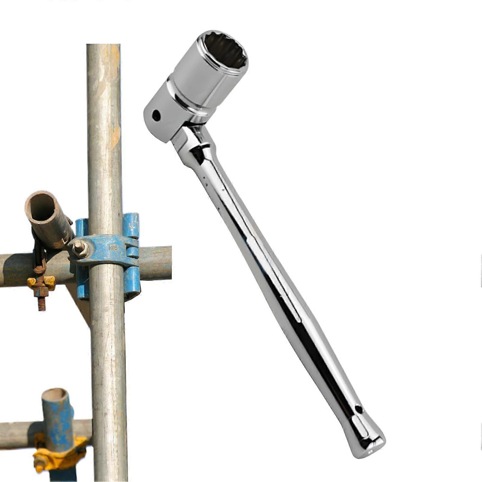 Scaffold Ratchet Wrench 12-Point Ratchet Spanner for Scaffolding, Professional Hand Tool, Robust Construction Quality, Gift Idea