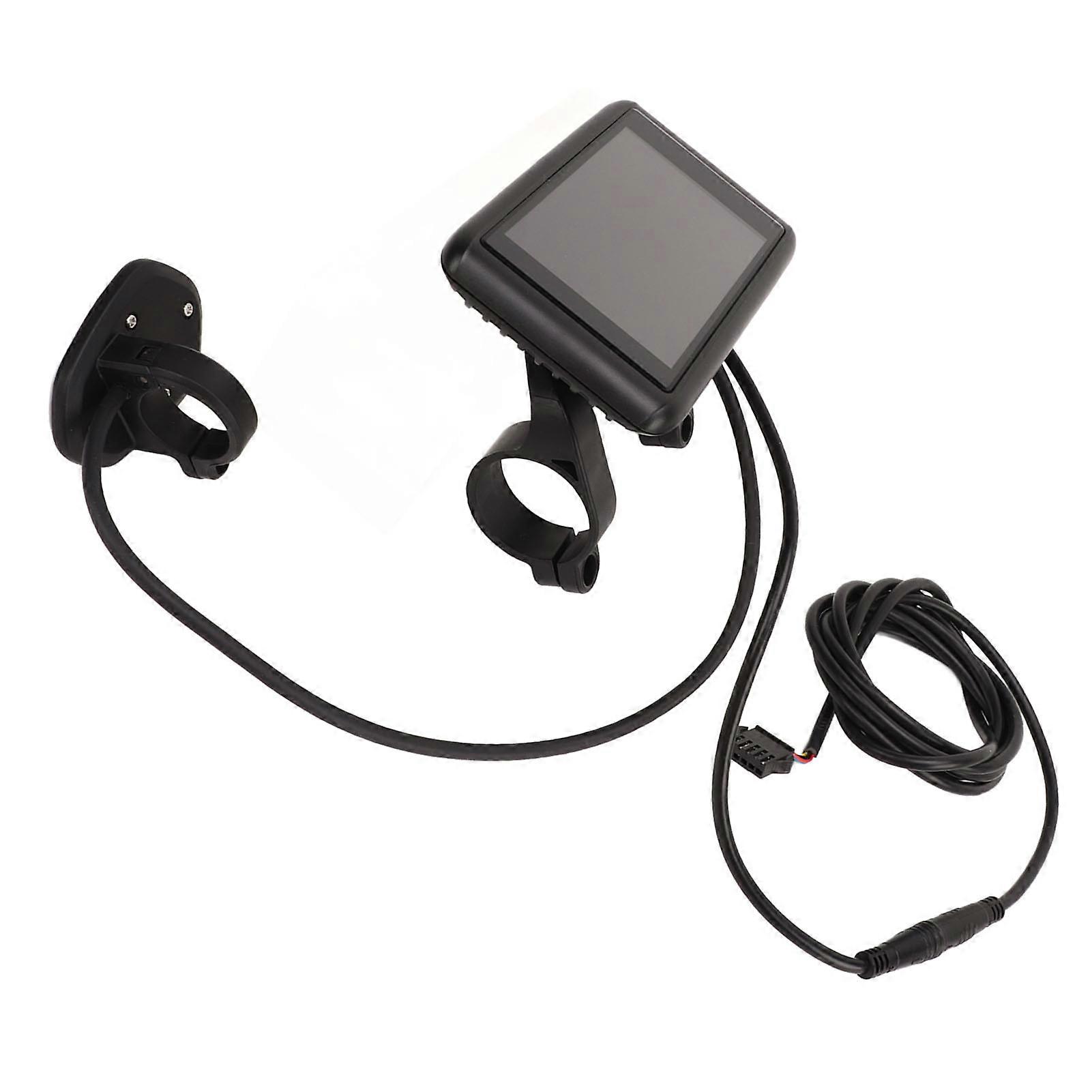 Electric Bicycle Display Panel ABS 5V LCD High Definition Multifunction Bike Display Panel with SM Connector for Bicycle Modification 