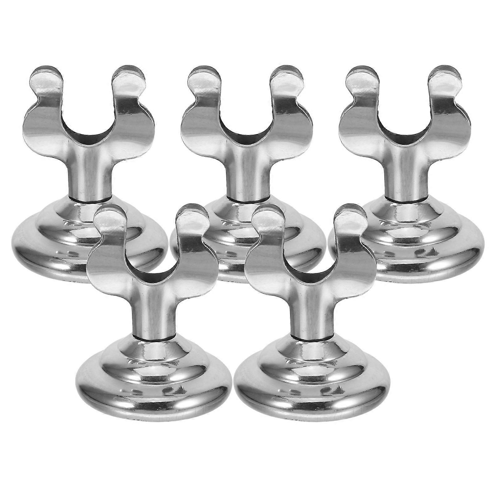 5PCS Desktop Stand Menu Holder, Name Holder, Tabletop Photo Clip Stand, Baby Mini Number Plate & Wire Cord Holder for Wedding, Event Tables