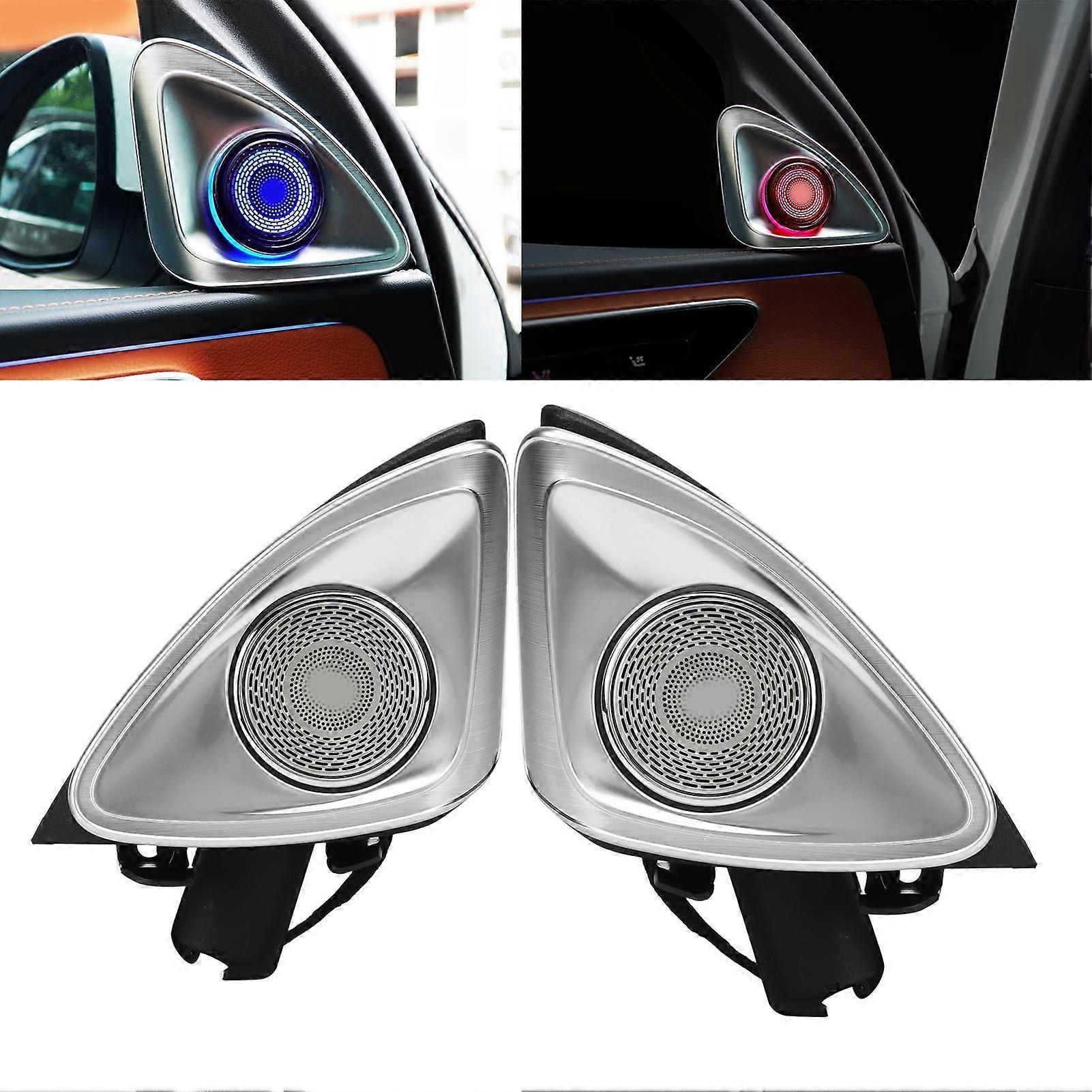 64 Color 4D Rotating Tweeter With LED Ambient Lighting Replacement for Mercedes‑Benz S‑Class W222 Facelift 2018‑2020