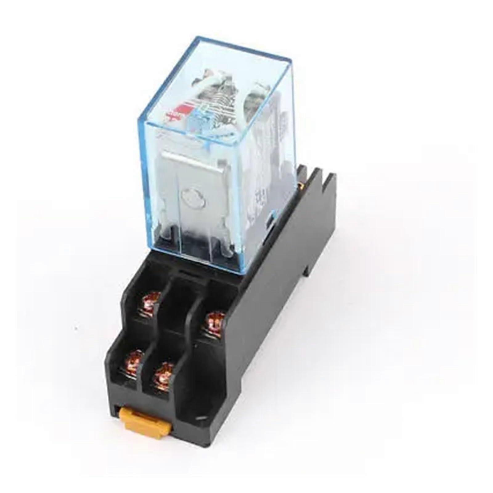 AC 110V Coil Power Relay 10A DPDT LY2NJ with PTF08A Base for Electrical Control Systems and Automation