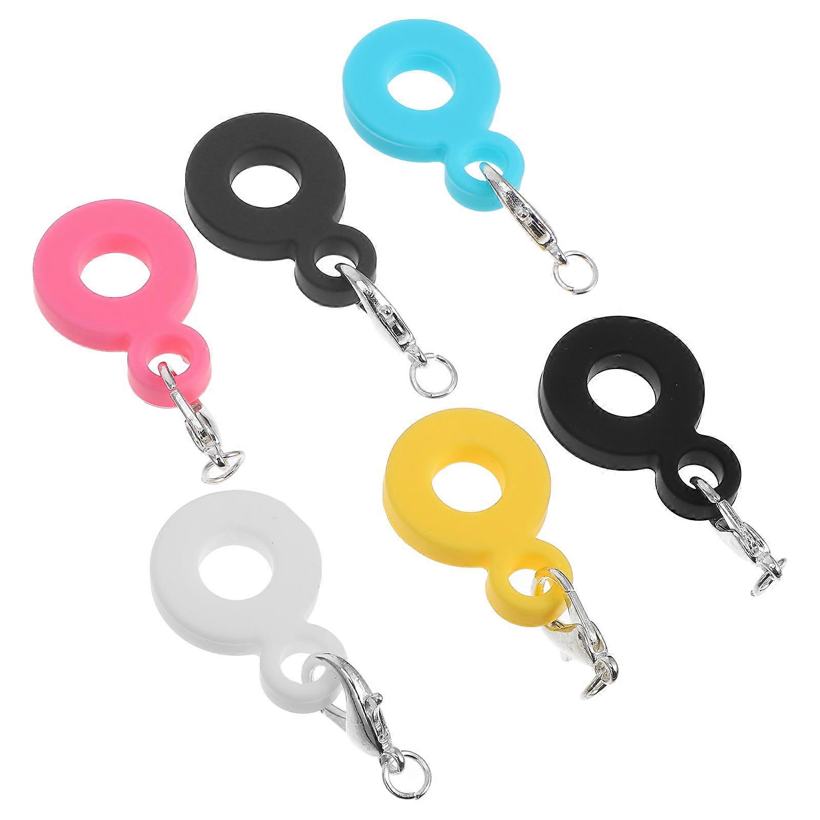 Straw Charm Adapters Silicone for Decoration 6Pcs Assorted