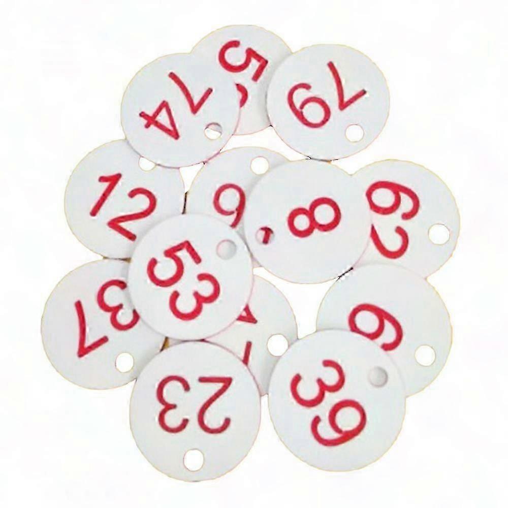 Index Labels 1-100 for Closet Organization, Home and Office Use, Numbered Hanging Tags