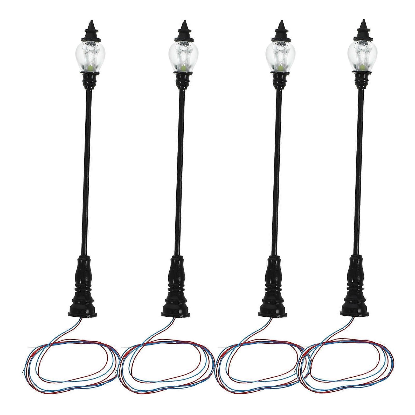 Mini Street Post Lights Model Mini Street Light Models For DIY Projects ABS Material