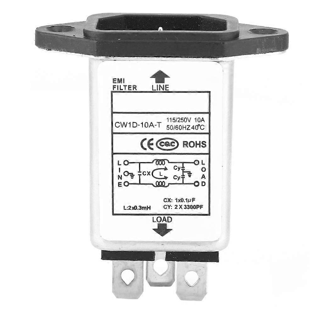 Filter Hochwertige IEC-320 C14 Stecker-Buchse Elektronische Komponenten 10A CW1D-10A T